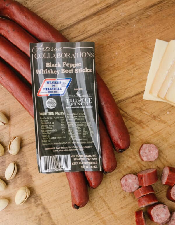 Thistle Finch Black Pepper Whiskey Sticks Weaver's of Wellsville