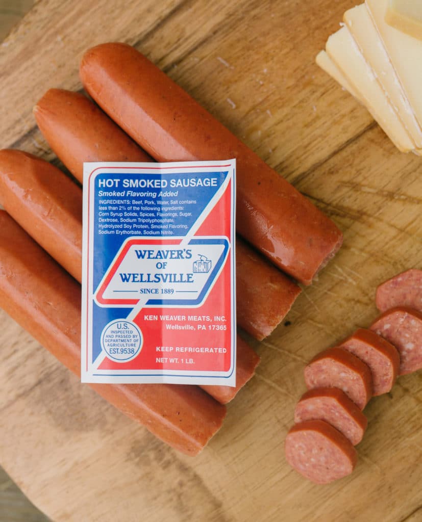 Hot Smoked Sausage Weaver's of Wellsville
