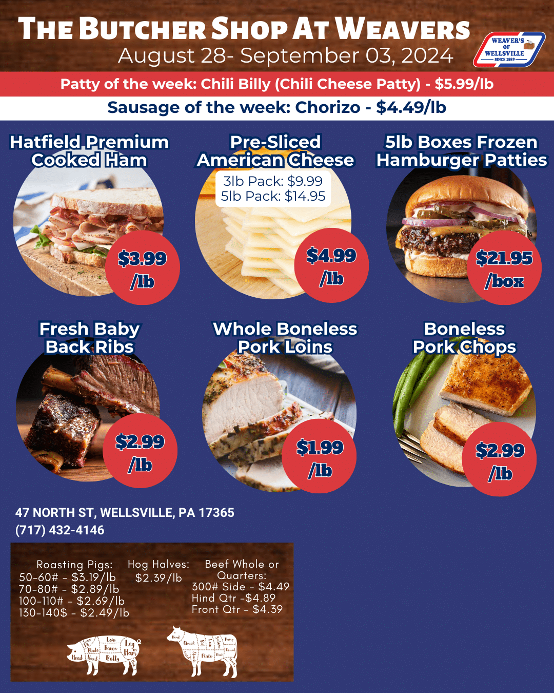 Weaver's of Wellsville Weekly Specials