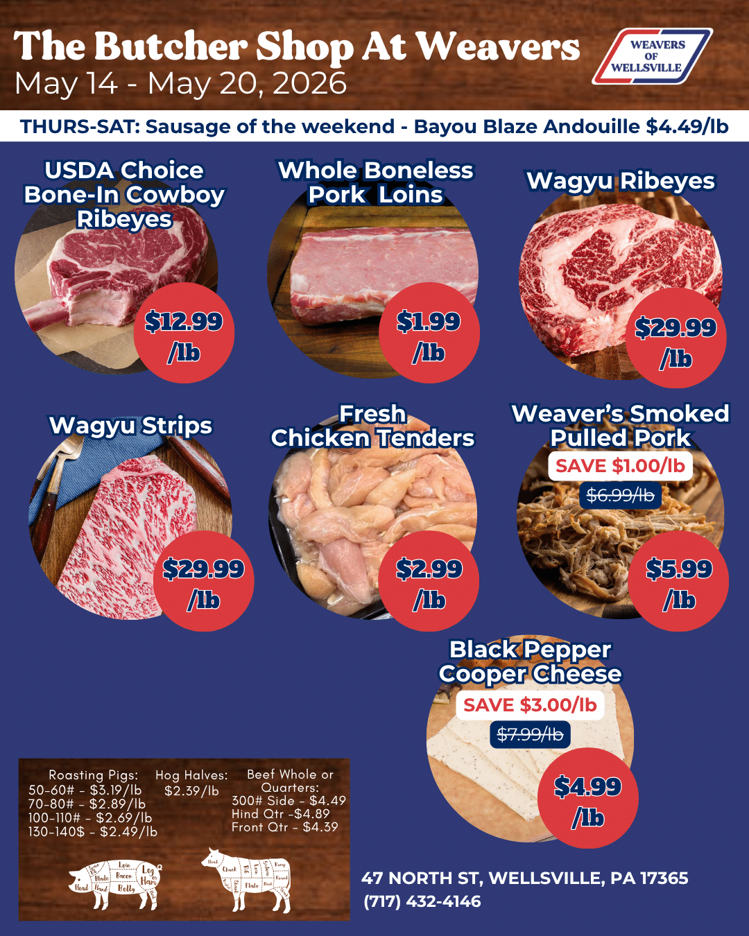 The Butcher Shop at Weaver's - Weaver's of Wellsville